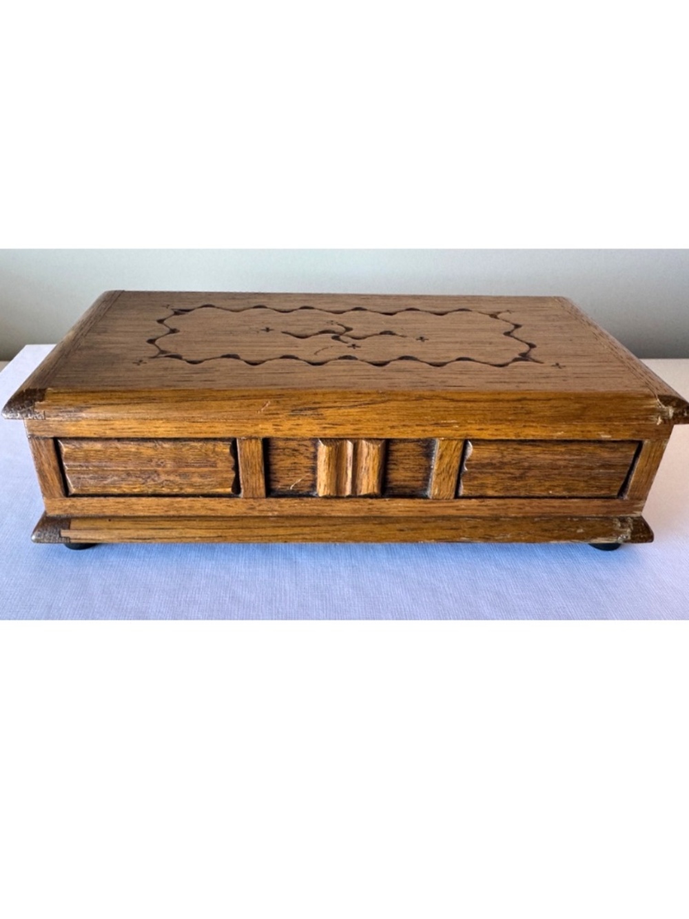 GREENSLEEVES Music Box Wooden Storage Tallent of Old Bond Street Working VIDEO